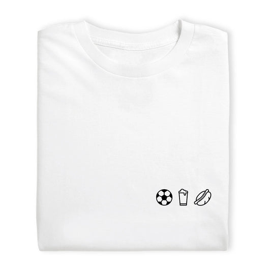 Charles : unisex t-shirt - voetbal, bier, braadworst