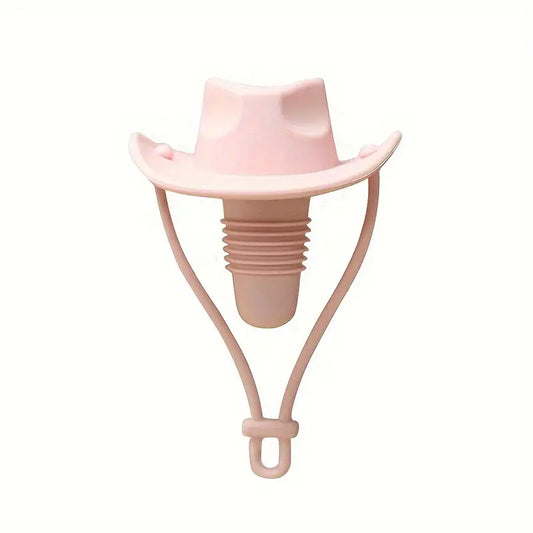 Wijnstop : cowboyhoed - roze