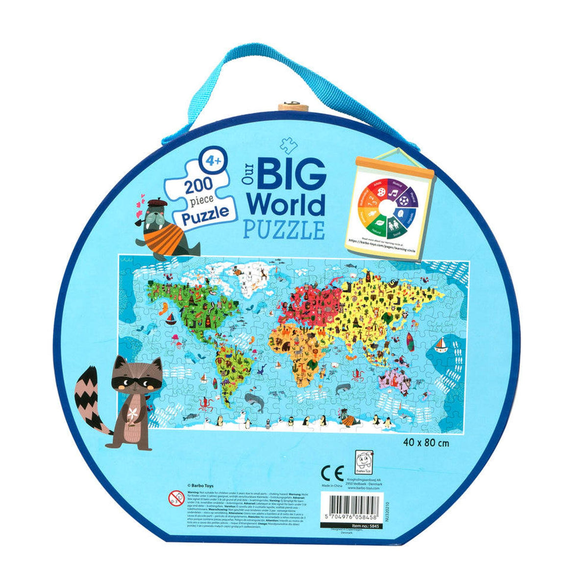 Barbo toys : grote wereldpuzzel - waar wonen de dieren?