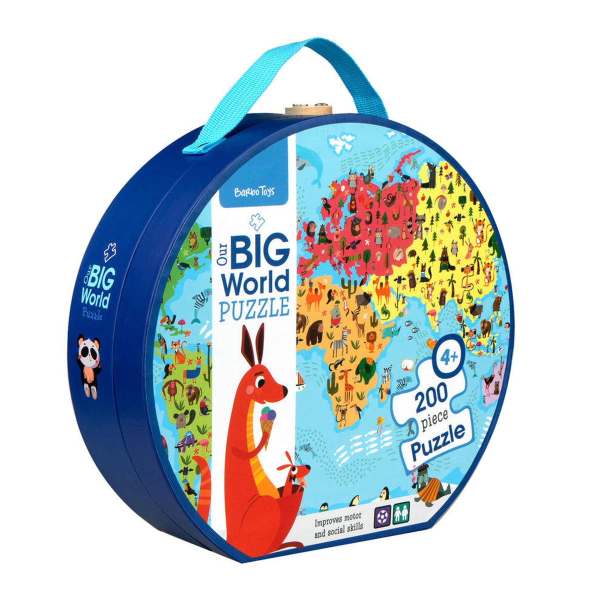 Barbo toys : grote wereldpuzzel - waar wonen de dieren?