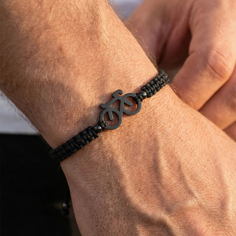 Sailbrace : motivation bracelet black bike - black