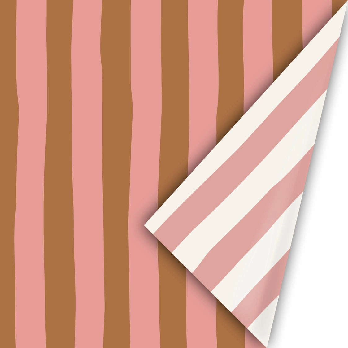 Collectiv warehouse : dubbelzijdig inpakpapier - lazy stripes