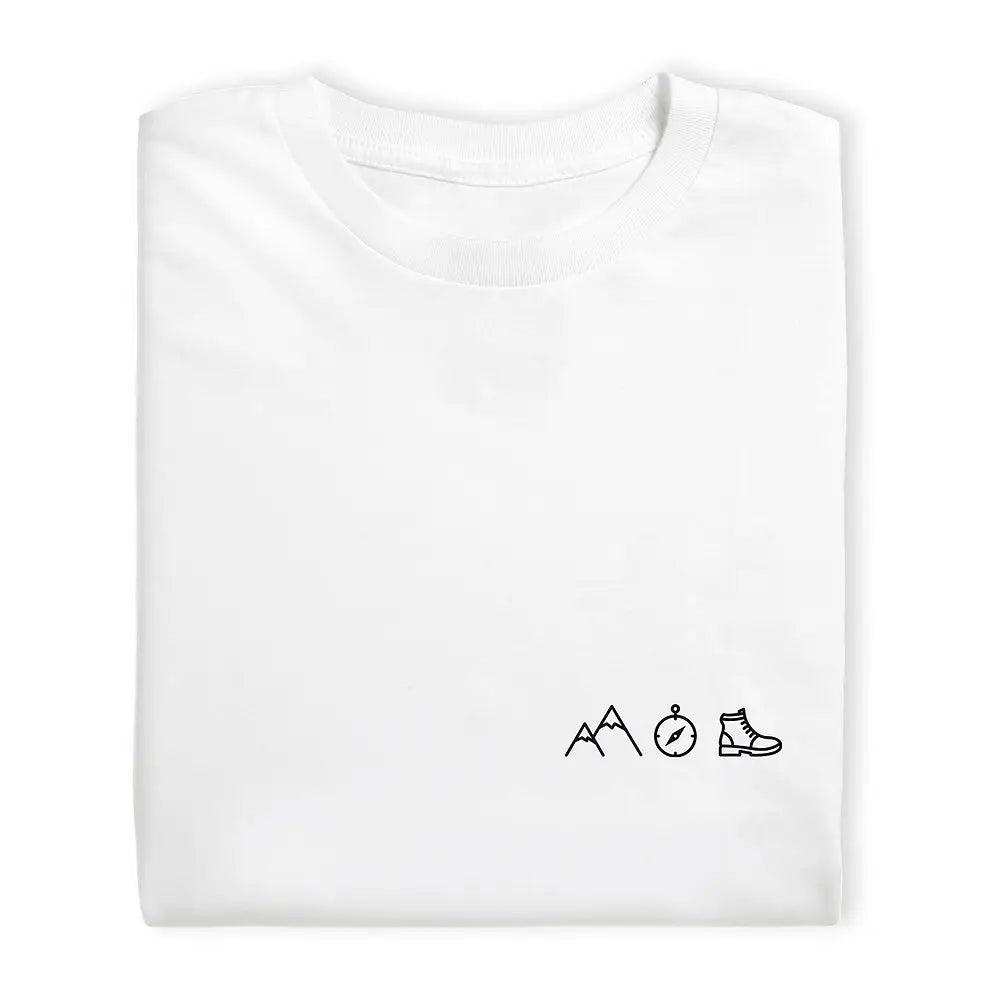 Charles : unisex t-shirt - berg, kompas, wandelen