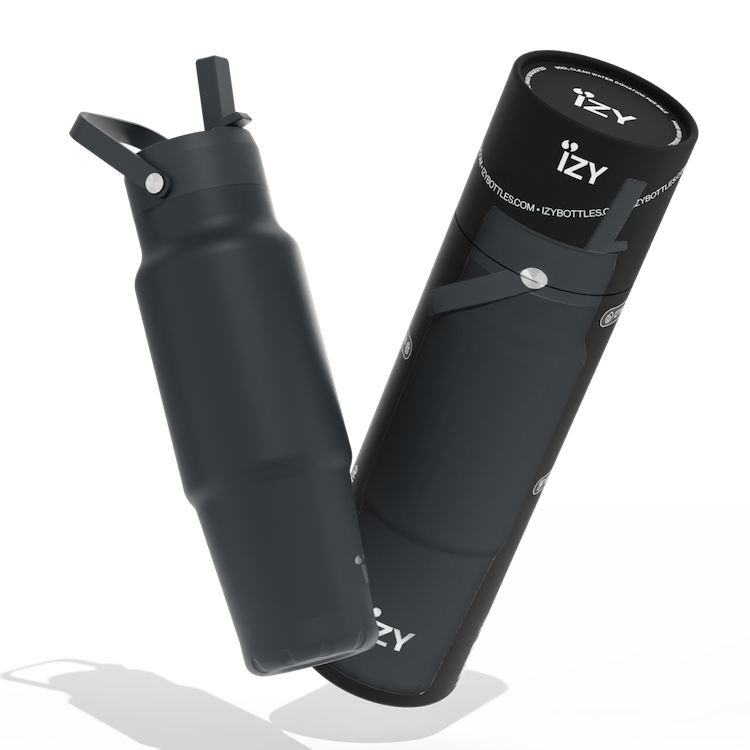 Izy : travel bottle - black