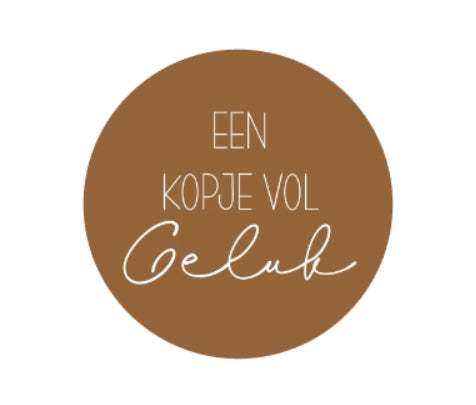Onderzetter : een kopje vol geluk - roest