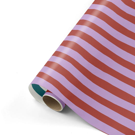 Collectiv warehouse : dubbelzijdig inpakpaier: lazy stripes