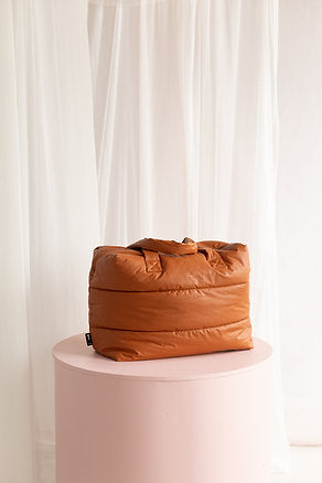 Tinne + Mia : camill big puffy weekend bag - adobe