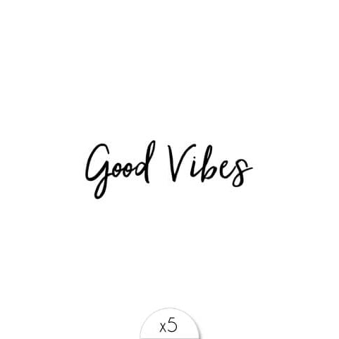 Sioou : tijdelijke tattoo - good vibes (5 stuks)