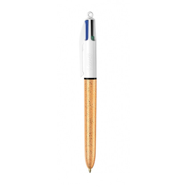 Bic : 4 kleuren balpen - goud mat