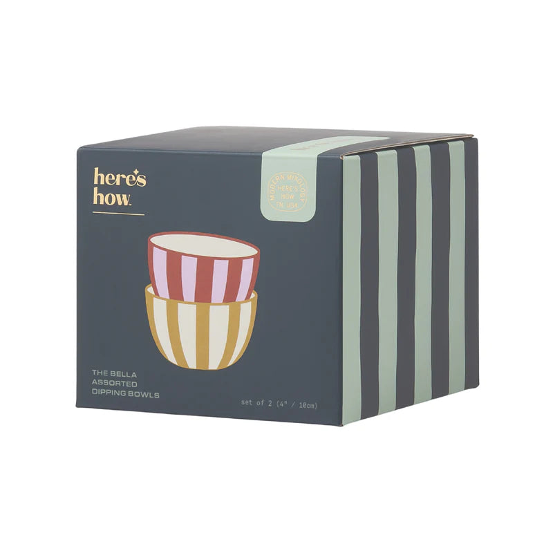 Here's how : The bella dipping bowls - oker en roest