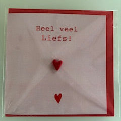 Sidedish : wenskaart - heel veel liefs