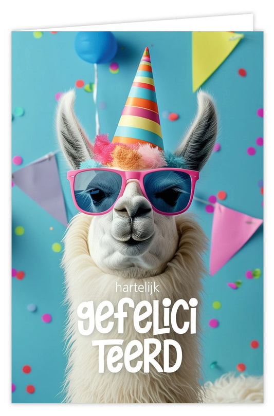 Give-x : wenskaart  - hartelijk gefeliciteerd