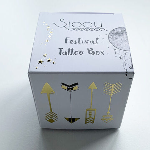Sioou : tijdelijke tattoo - festival box