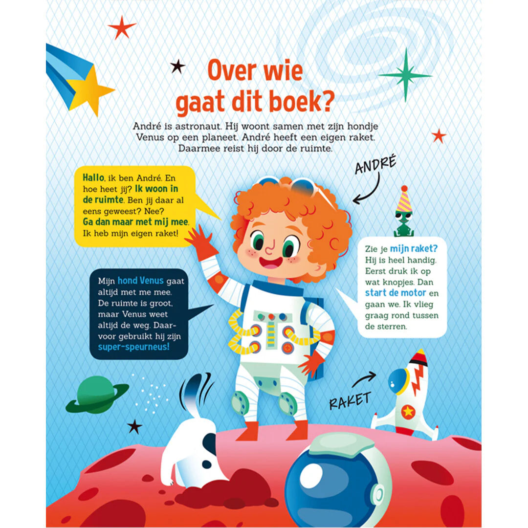 Lantaarn Publisher : zoek-en voorleesboek - speuren in de ruimte