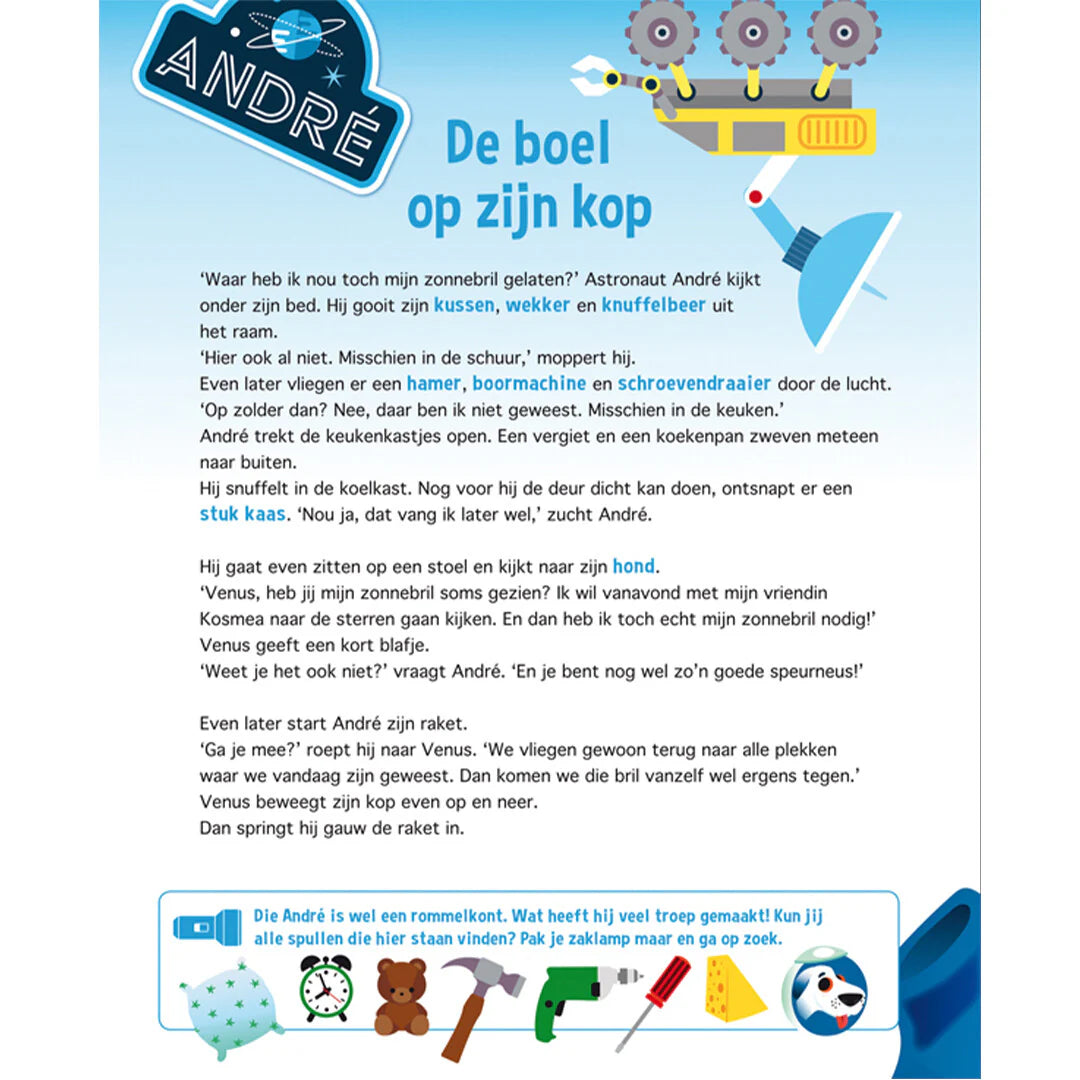 Lantaarn Publisher : zoek-en voorleesboek - speuren in de ruimte