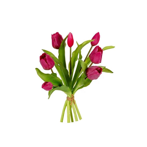 Kunstbloem : tulpenmix bundel - cerise