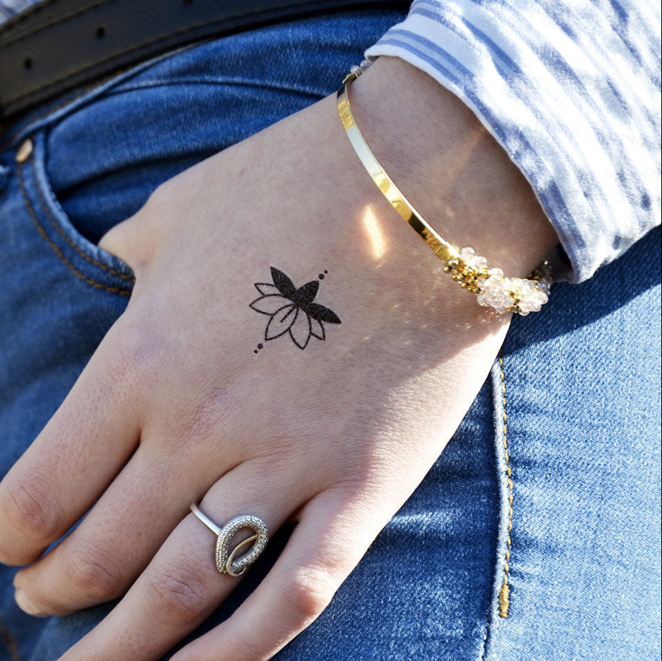 Sioou : tijdelijke tattoo - lotus ( 5stuks)