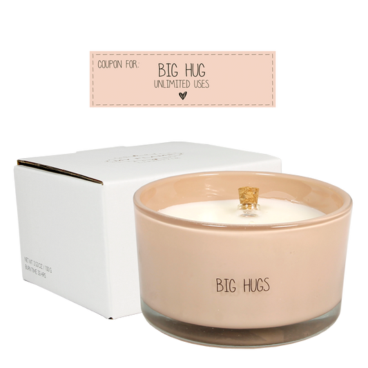 My flame : Flessenpost kaars - Big hugs