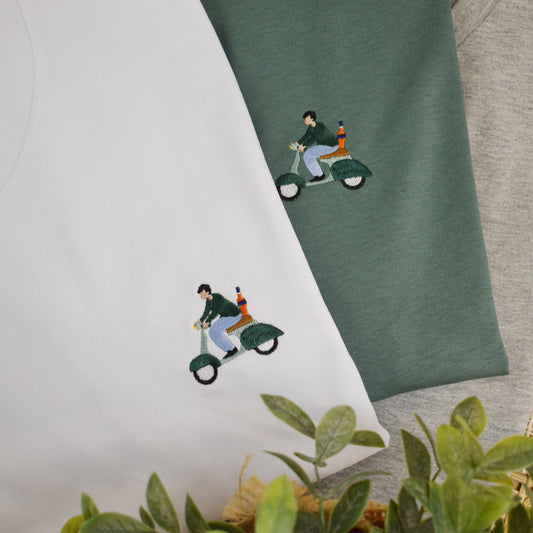 Just un t-shirt : vespapérol - wit