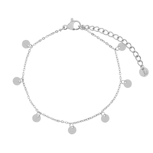 Essencialistics : armband kids - tiny coins zilver